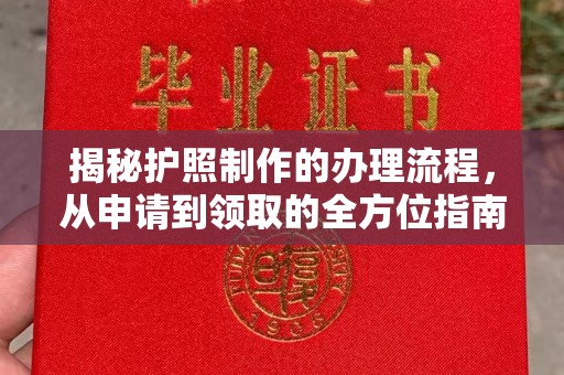 彝良揭秘护照制作的办理流程，从申请到领取的全方位指南